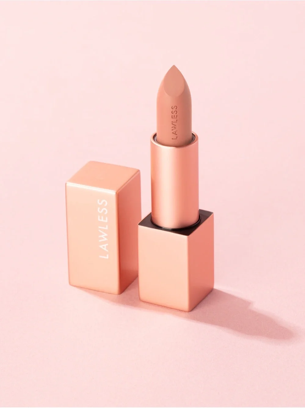 LAWLESS Satin Cream Lipstick - Fawn NIB